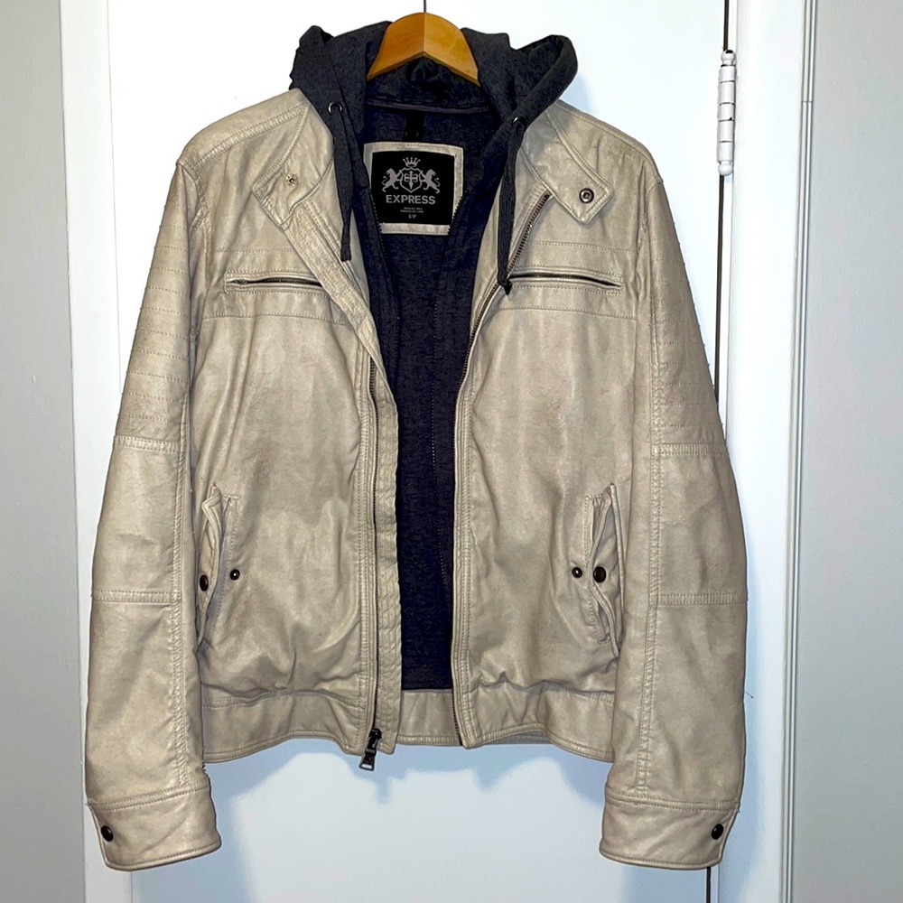 Express Faux Leather Jacket Men’s